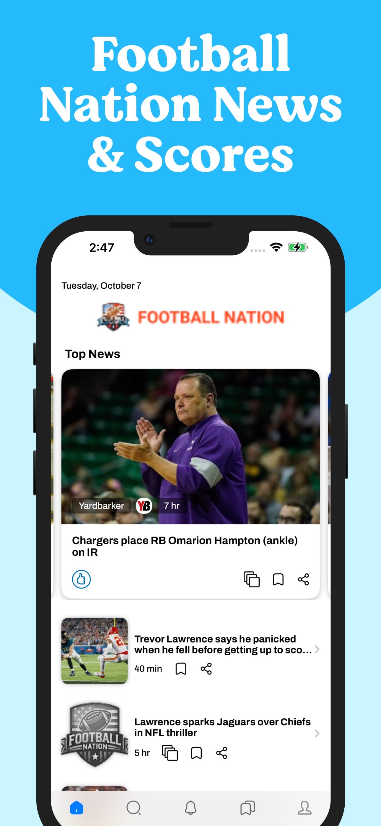 Football Nation News & Scores screenshot 1 - screenshot