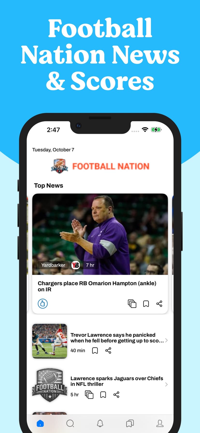 Football Nation News & Scores screenshot 1 - screenshot