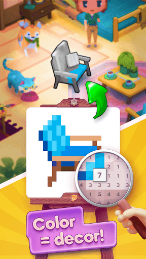 Pixelwoods: Color by number screenshot 1 - screenshot