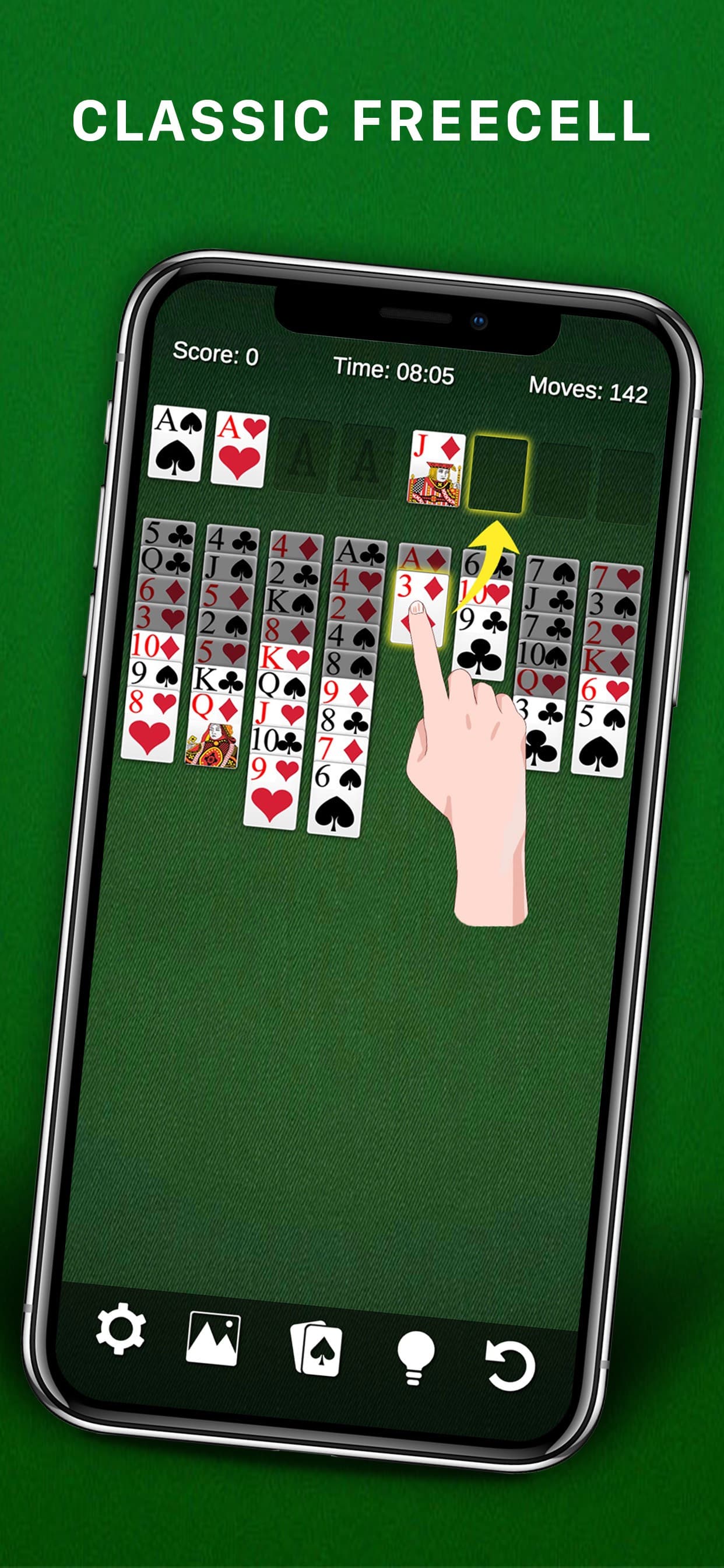 AGED Freecell Solitaire screenshot 1 - screenshot