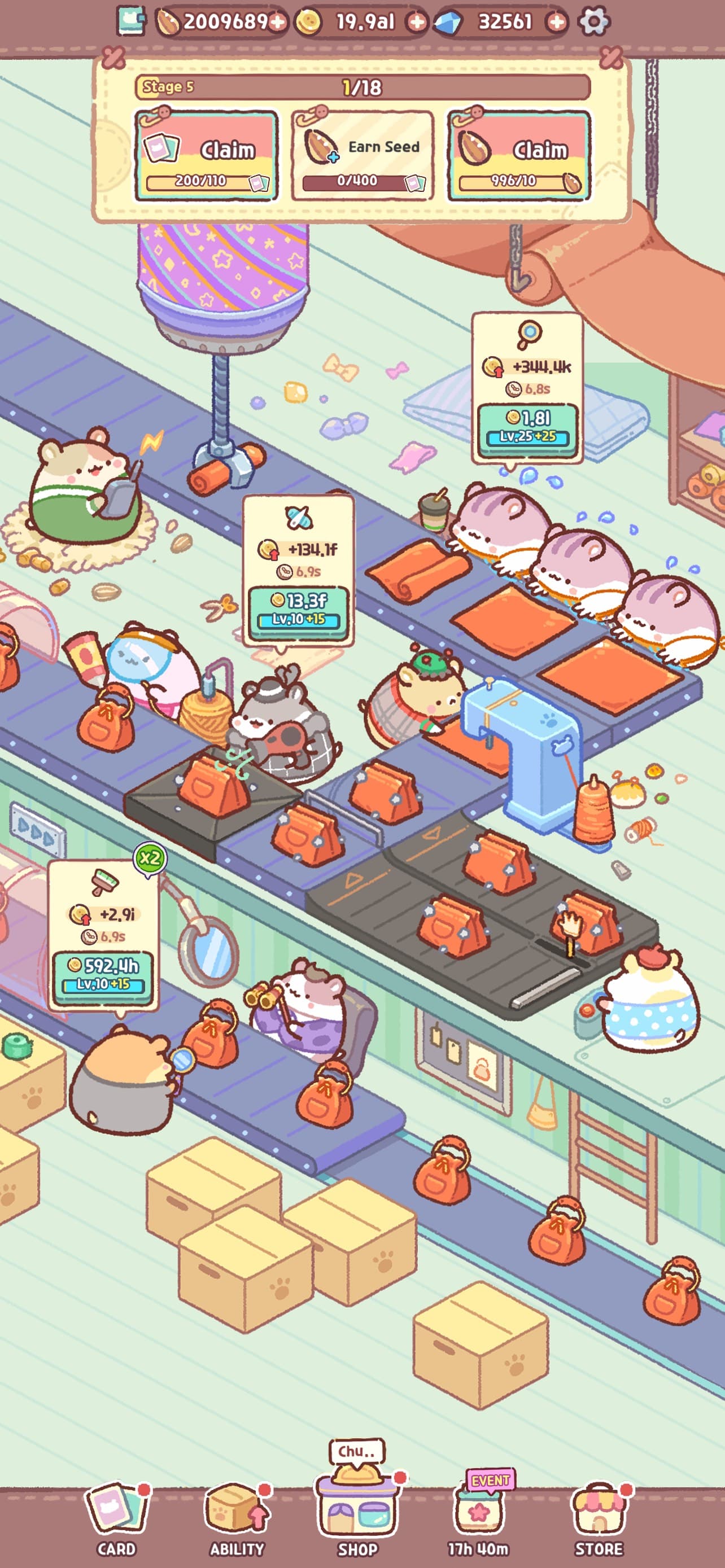 Hamster Bag Factory : Tycoon screenshot 1 - screenshot