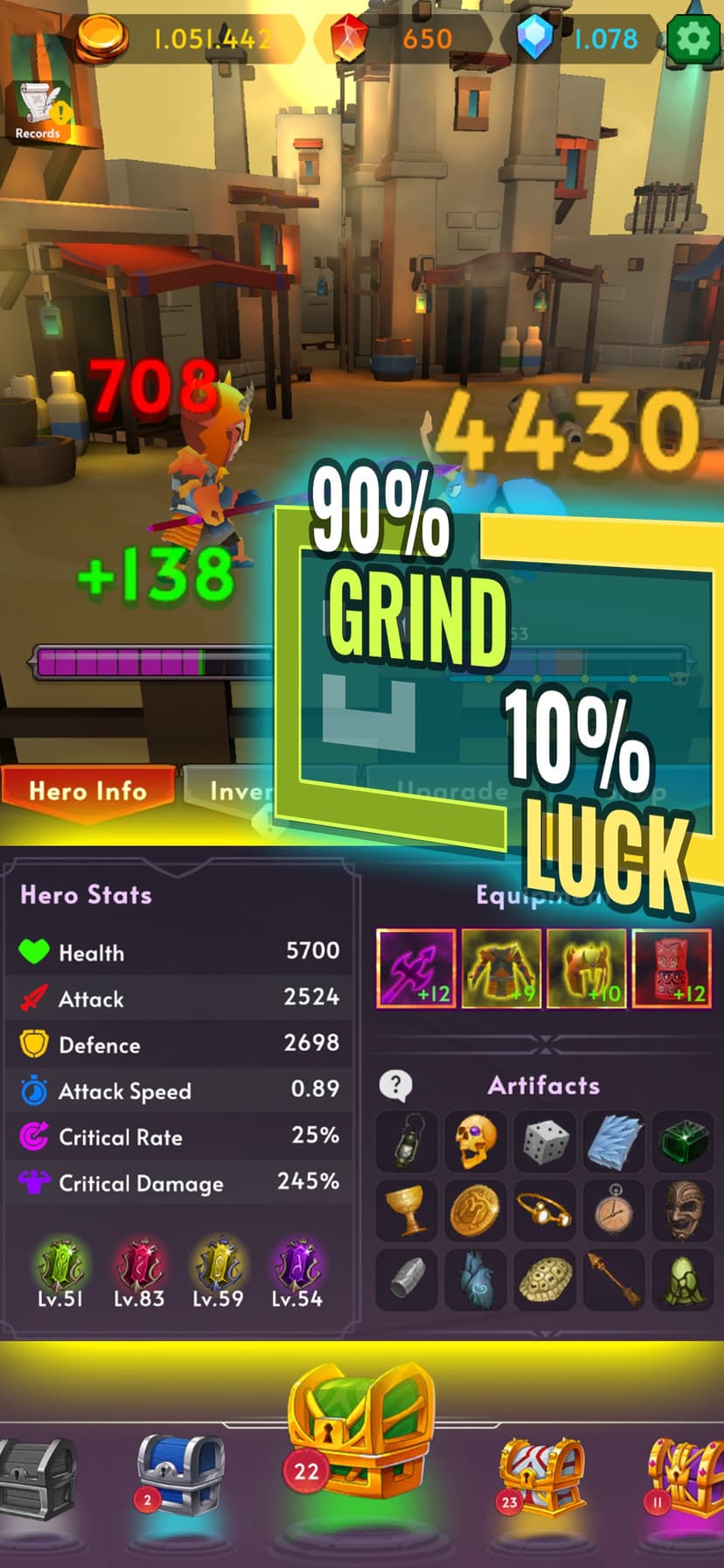 Only Grind: Loot & Fight screenshot 2 - screenshot