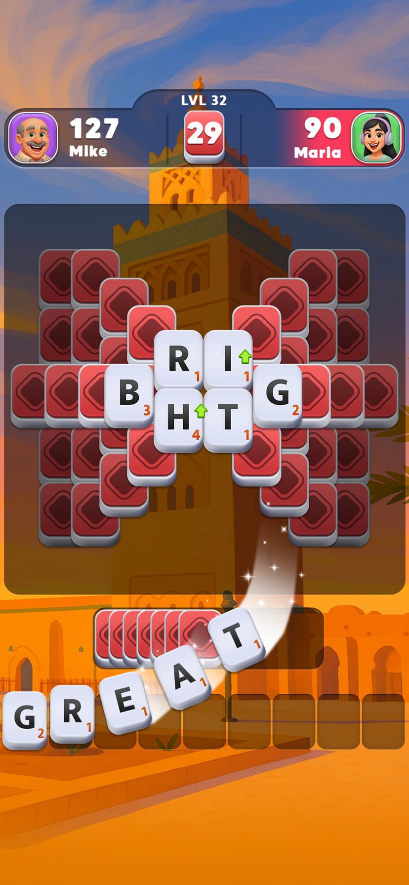 Word Tiles GO screenshot 4 - screenshot