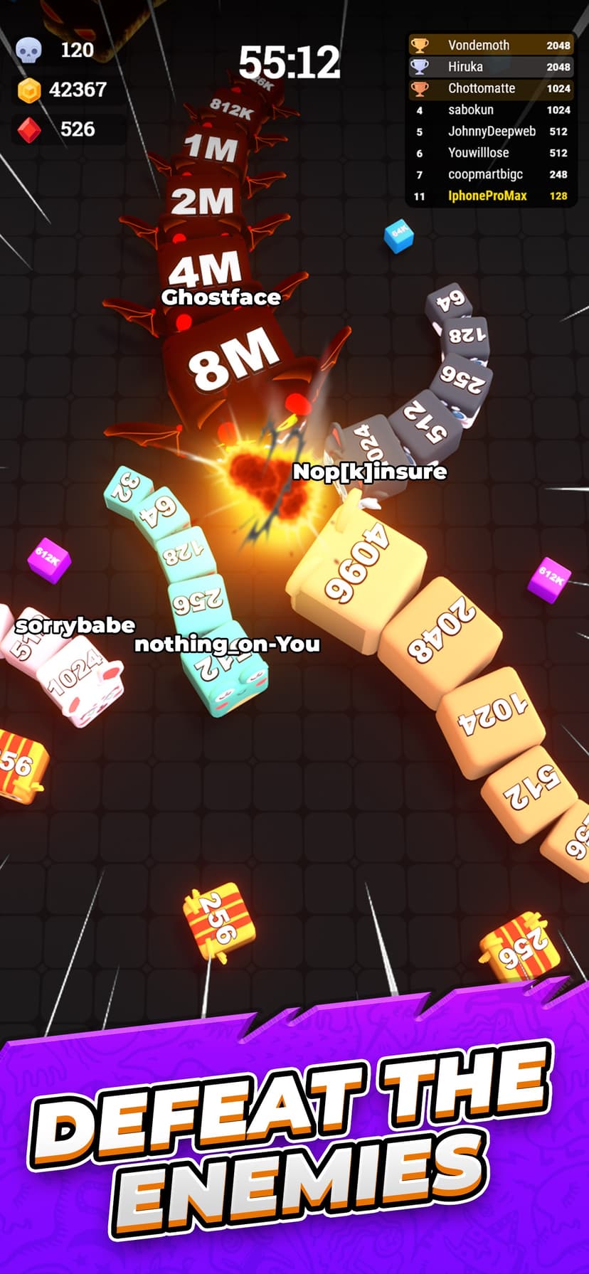 Jelly Cube Snake io screenshot 2 - screenshot