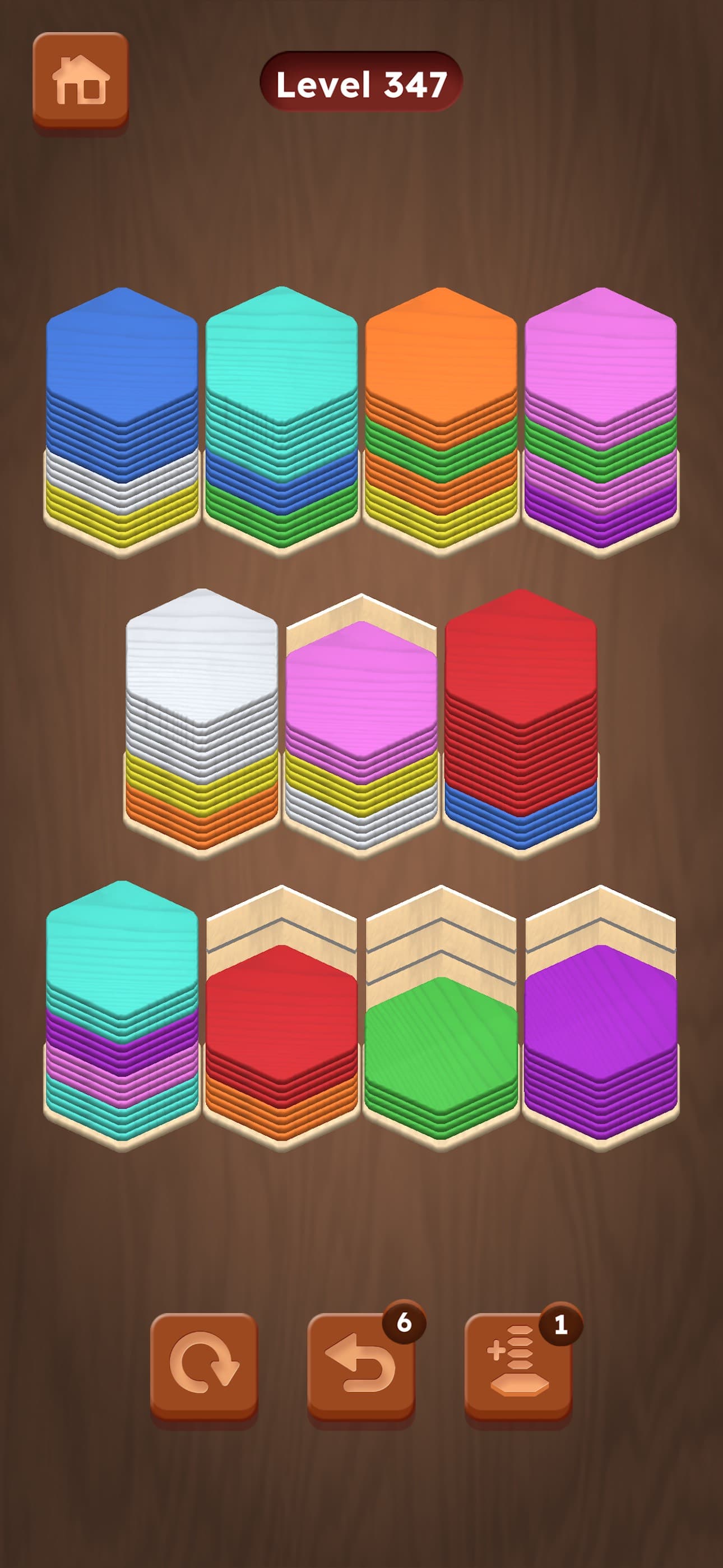 Wood Hexa Sort - Card Puzzle screenshot 3 - screenshot