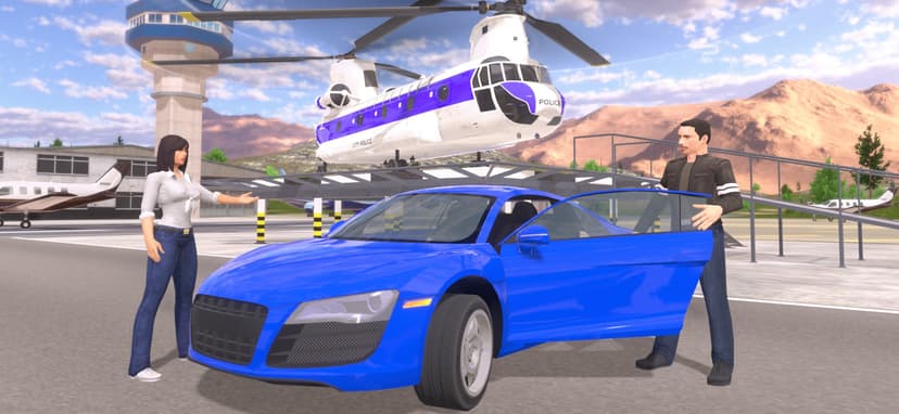 Helicopter Flying: Car Driving screenshot 3 - screenshot