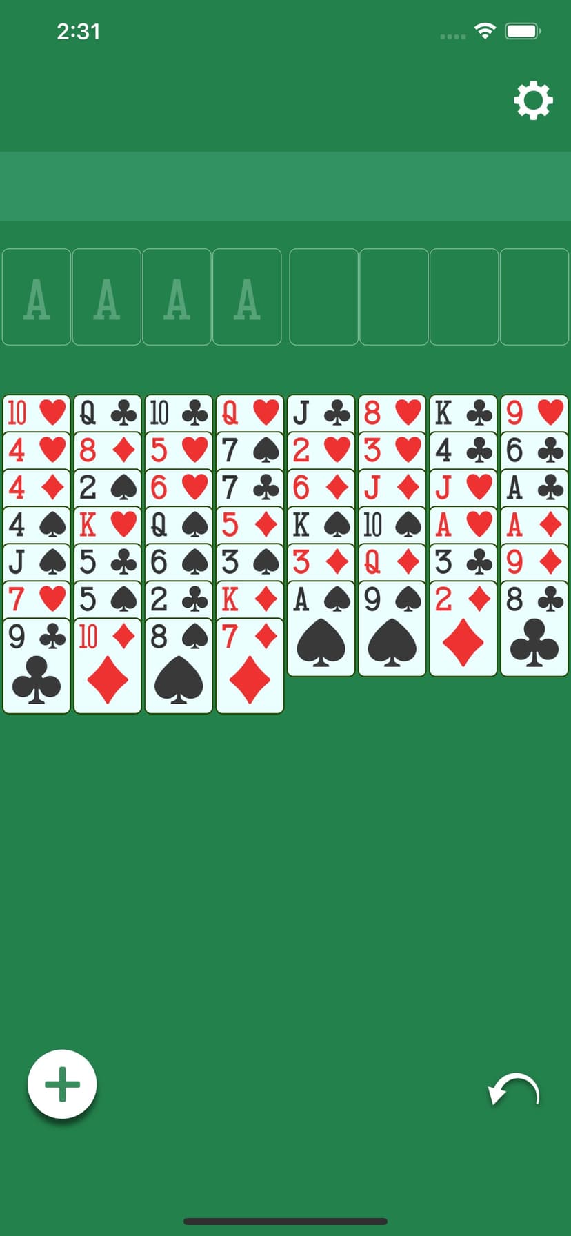 FreeCell (Classic Card Game) screenshot 1 - screenshot