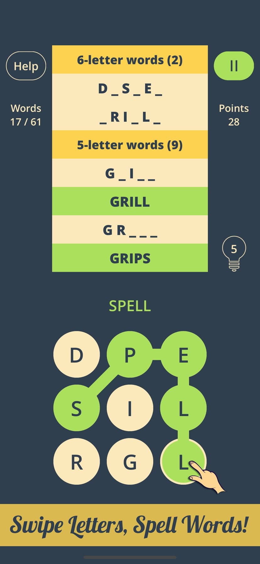 Spell Grid 2 : Jumble Letters screenshot 1 - screenshot