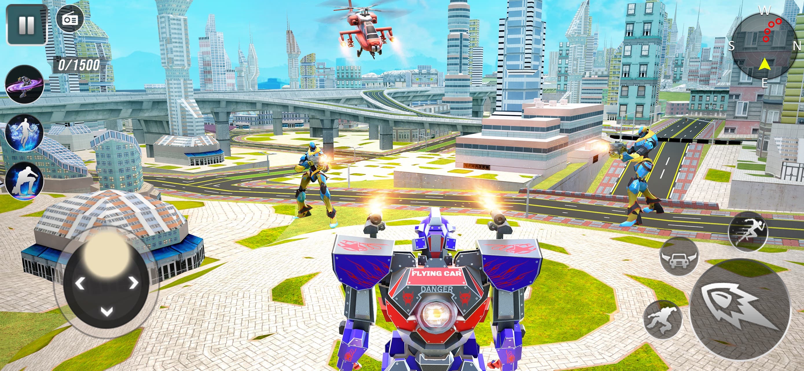 Flying Car: Robot Car Games screenshot 5 - screenshot