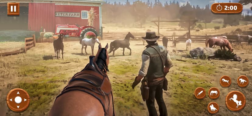 Wild Horse Simulator Jungle 3D screenshot 1 - screenshot