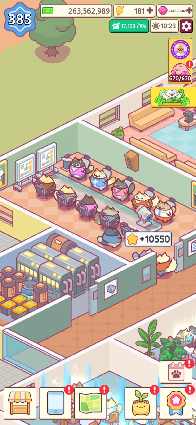 Office Cat: Idle Tycoon Games screenshot 2 - screenshot