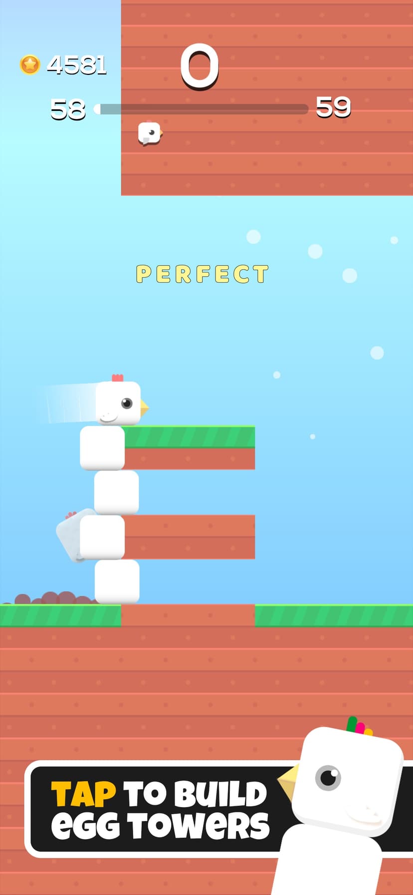 Square Bird - Flappy Chicken screenshot 1 - screenshot
