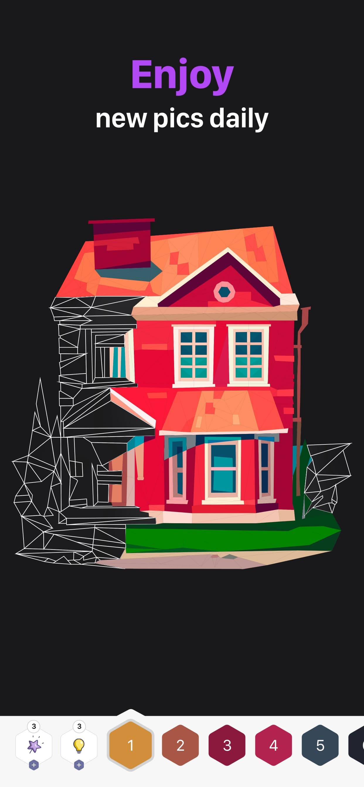 Polygon: Paint Color by Number screenshot 3 - screenshot