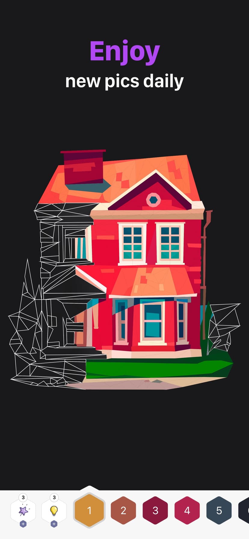 Polygon: Paint Color by Number screenshot 3 - screenshot