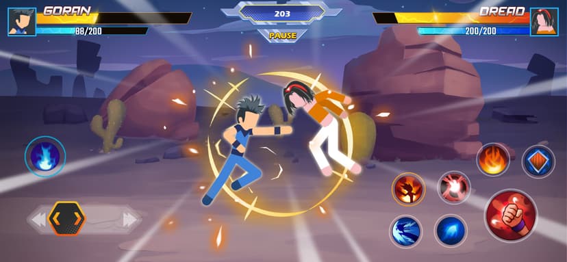 Super Stickman Fight screenshot 1 - screenshot