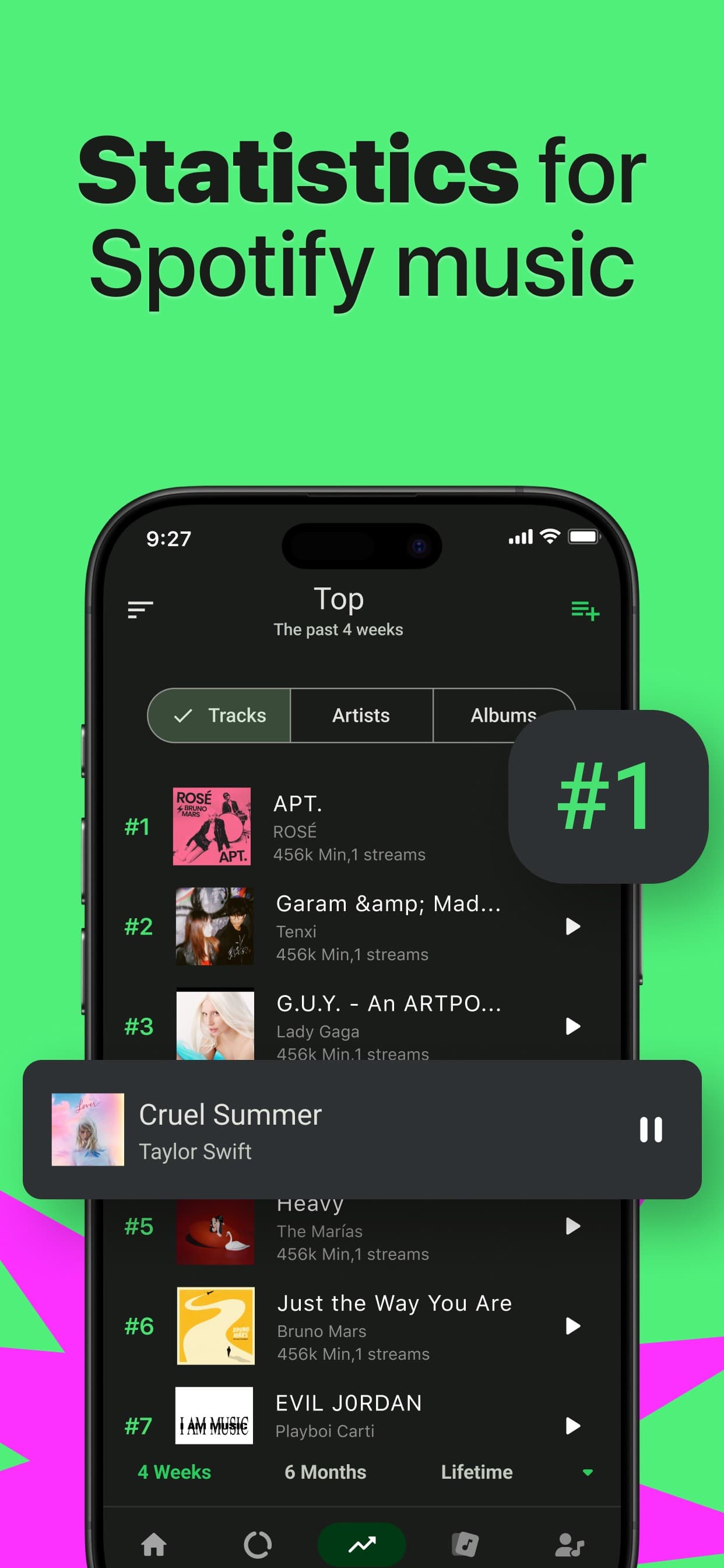 Music Stats for Spotify Song screenshot 3 - screenshot