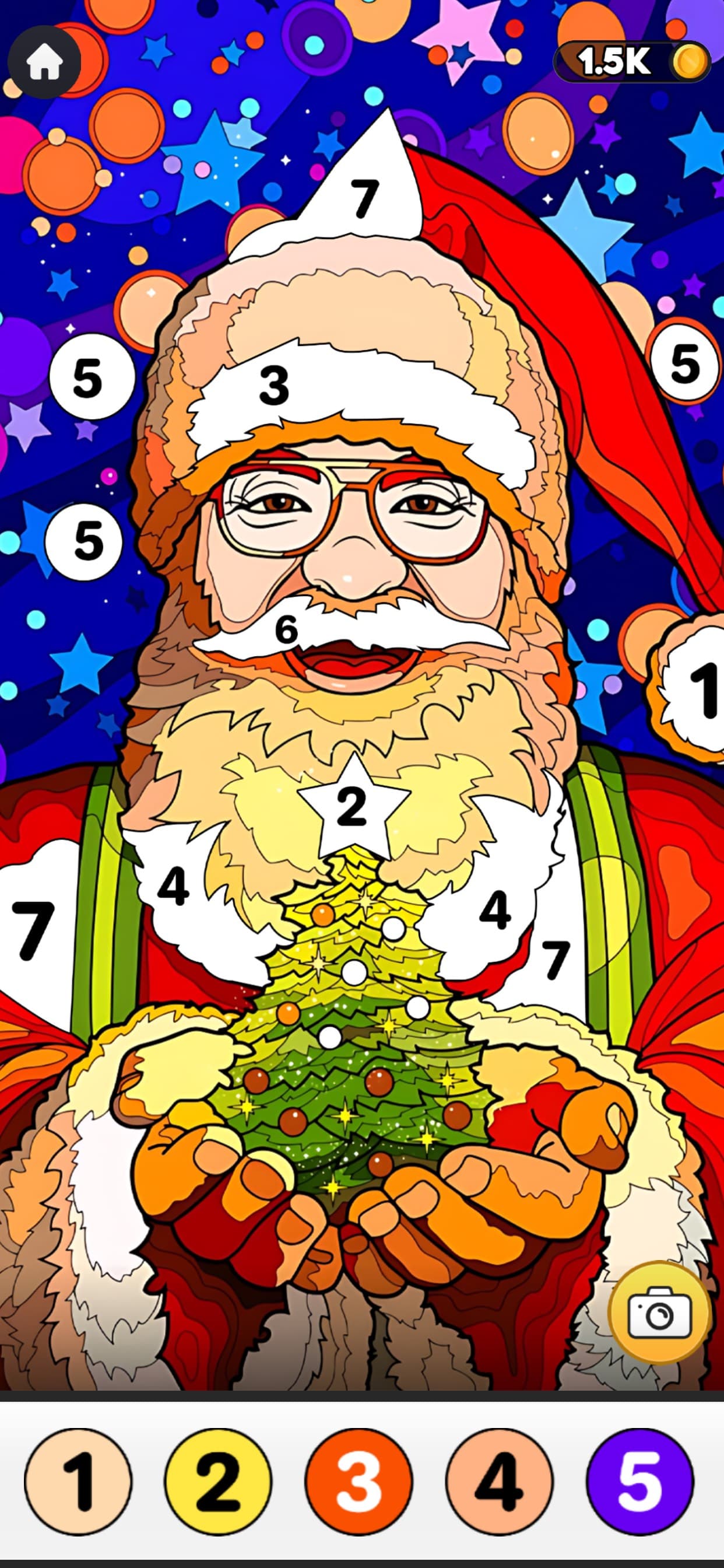 Christmas Coloring By Numbers screenshot 3 - screenshot