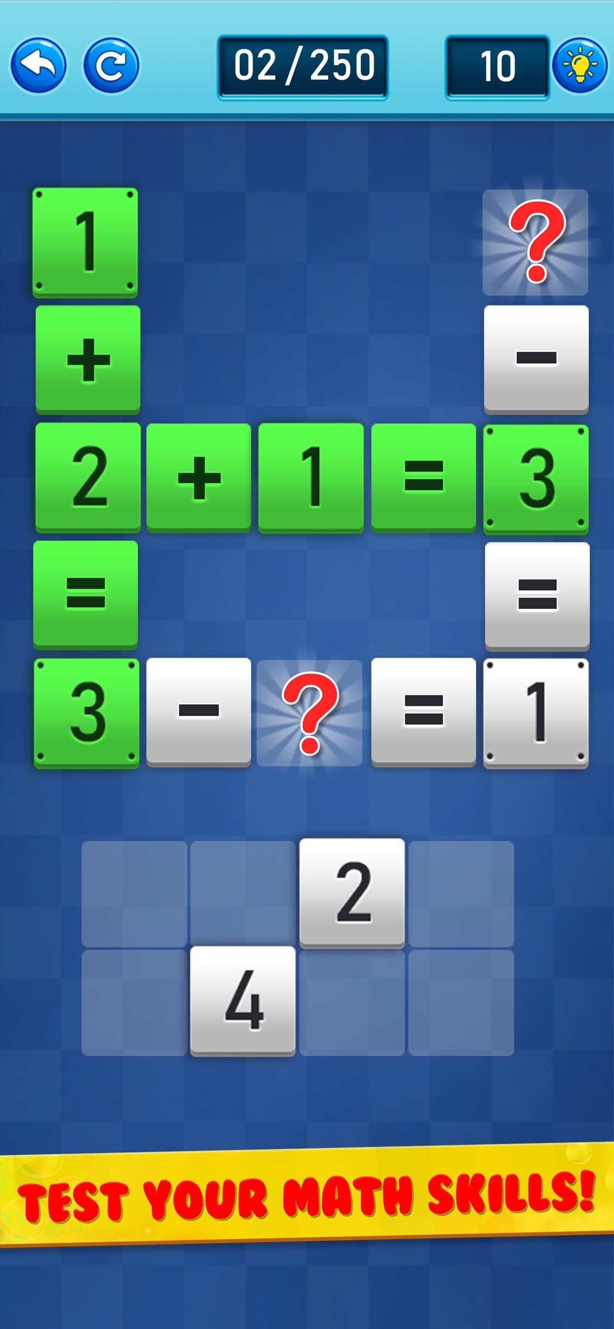 Math cross puzzle - Brain out screenshot 1 - screenshot