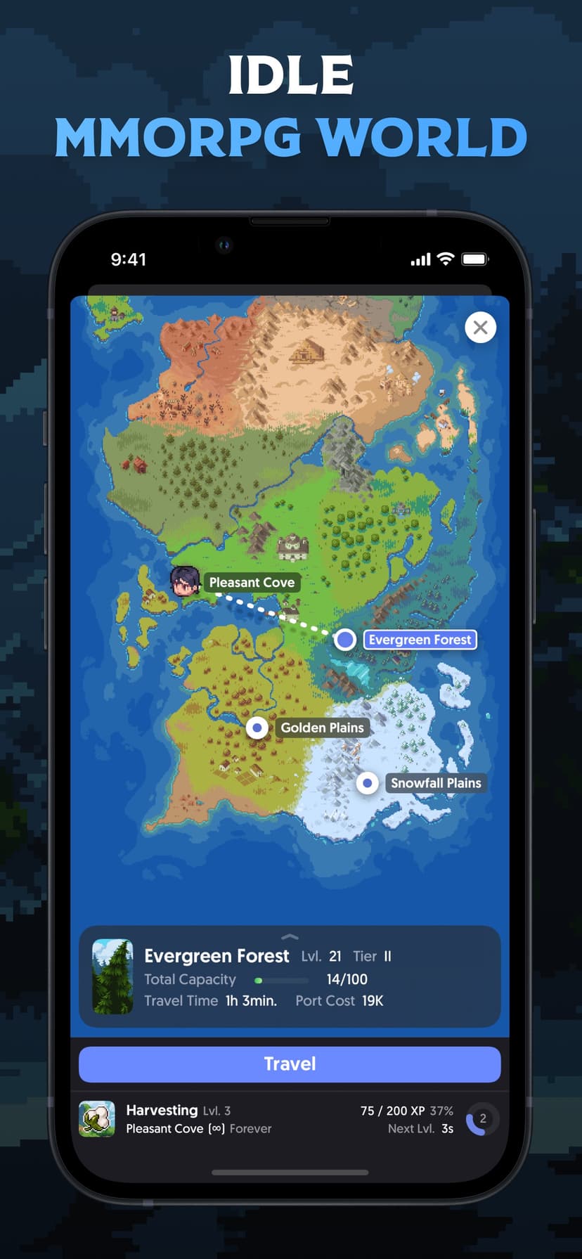 Craftbound - MMO Idle RPG screenshot 2 - screenshot