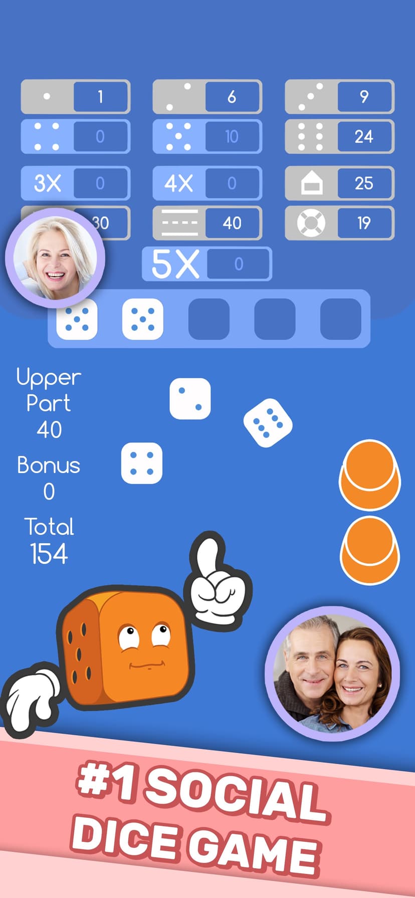 Dice Clubs® Yatzy Multiplayer screenshot 1 - screenshot