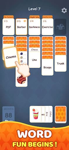 Associate Words: Solitaire screenshot 2 - screenshot