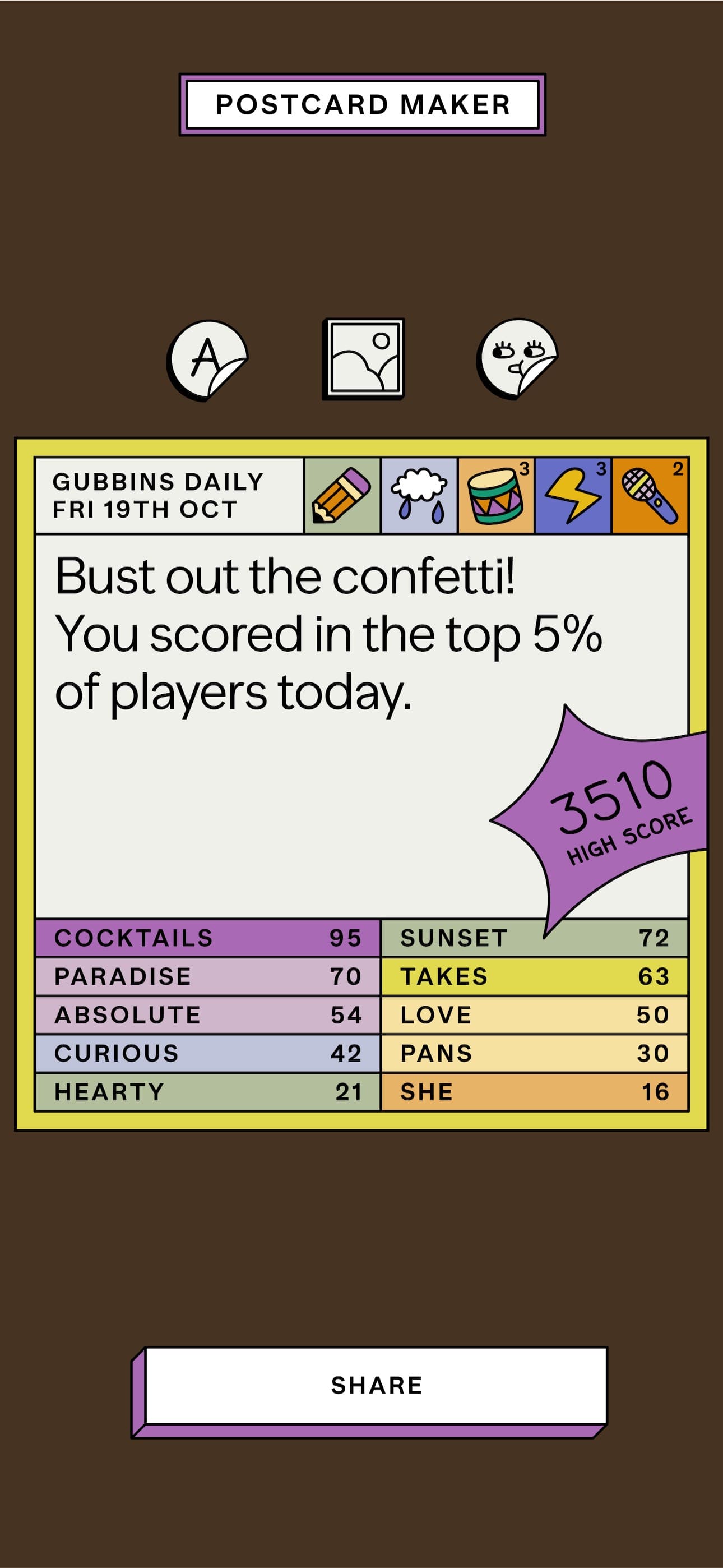 GUBBINS — It's a word game screenshot 9 - screenshot