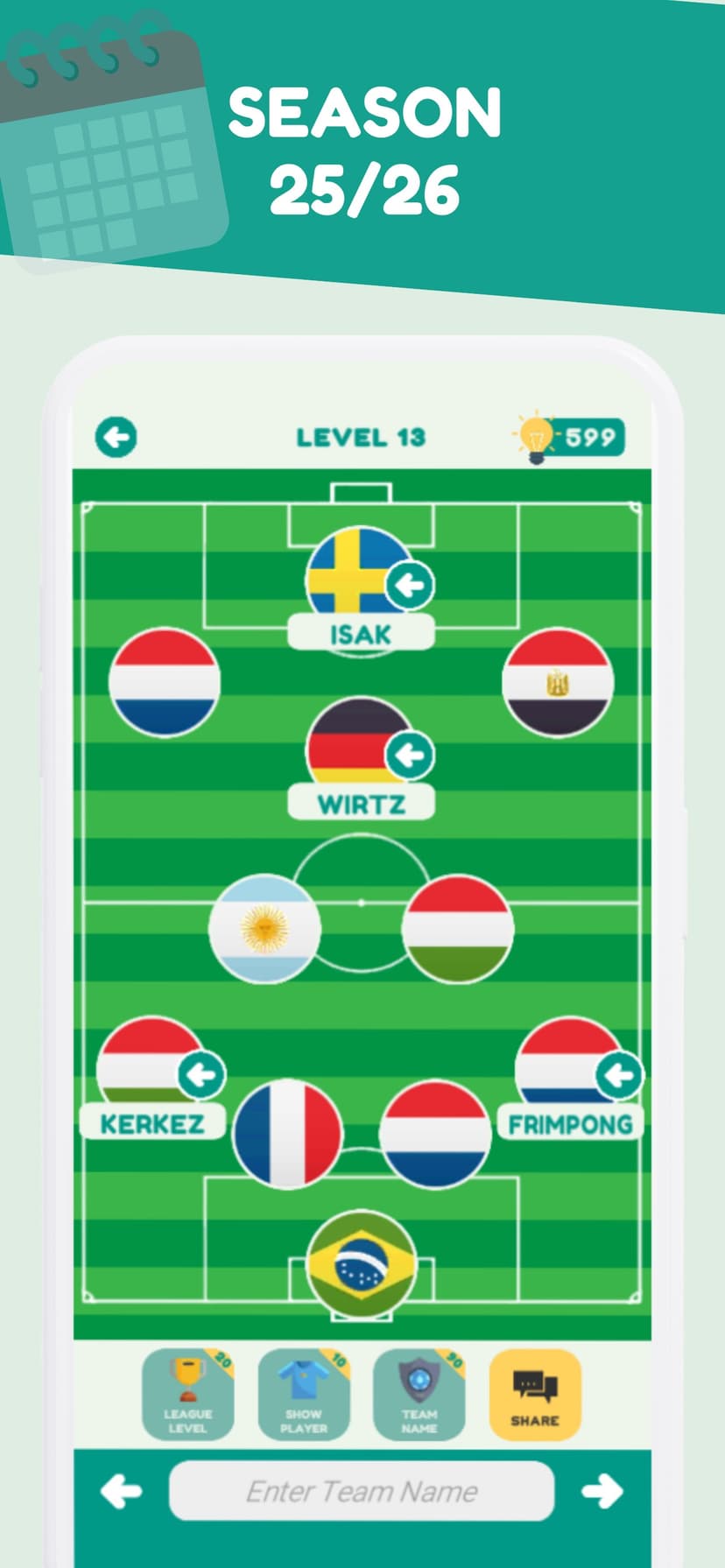 Guess the Football Team 2026 screenshot 3 - screenshot