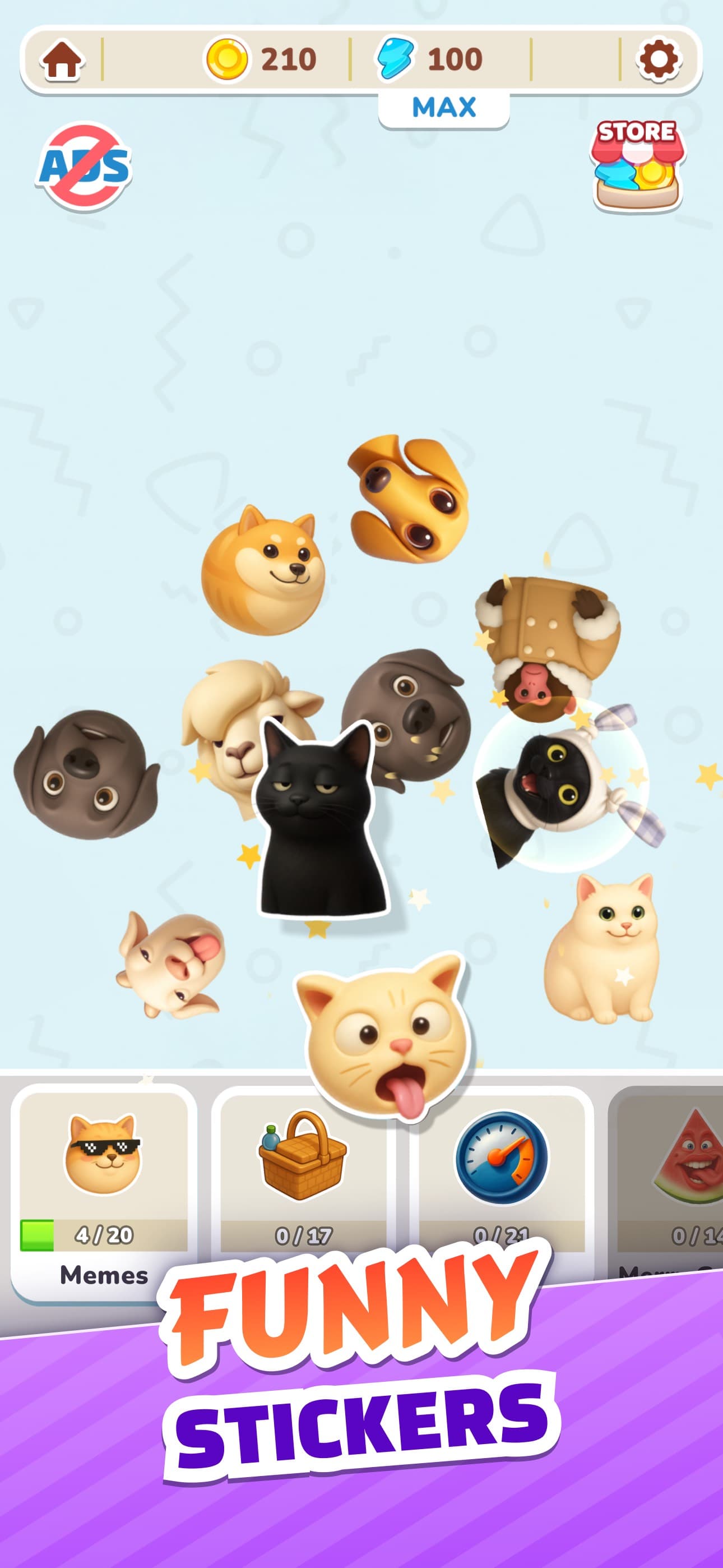 Capybara Puzzle: Sticker Merge screenshot 3 - screenshot