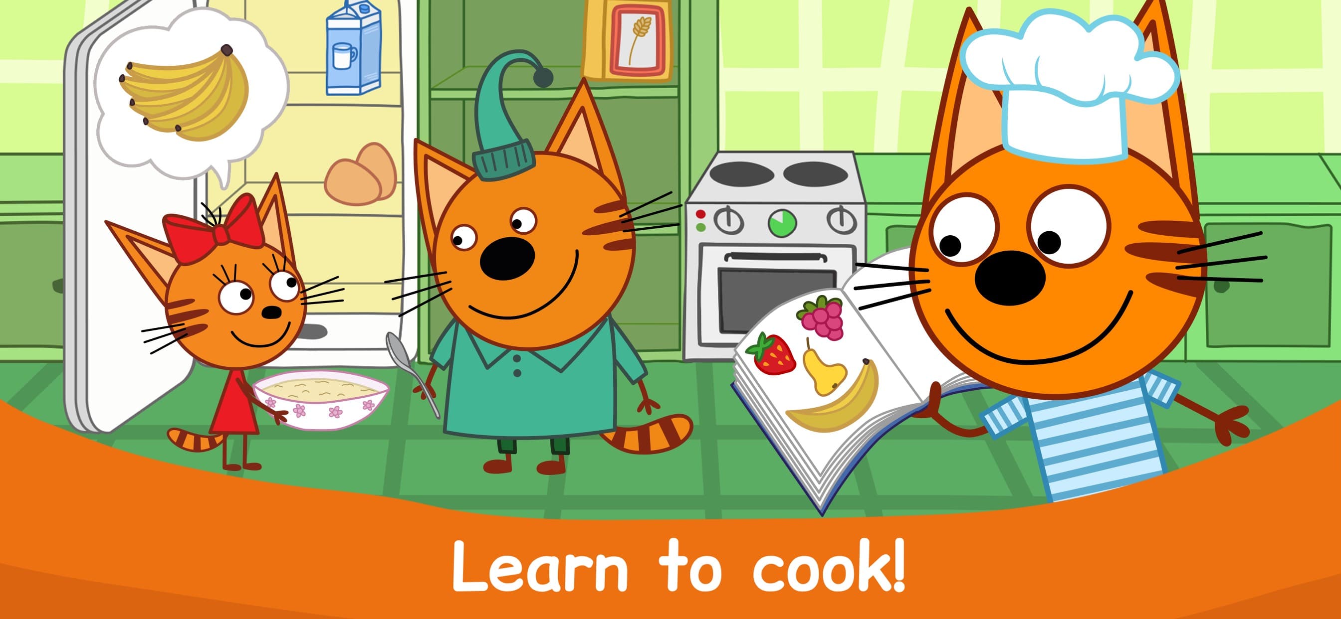 Kid-E-Cats Cooking at Kitchen! screenshot 1 - screenshot