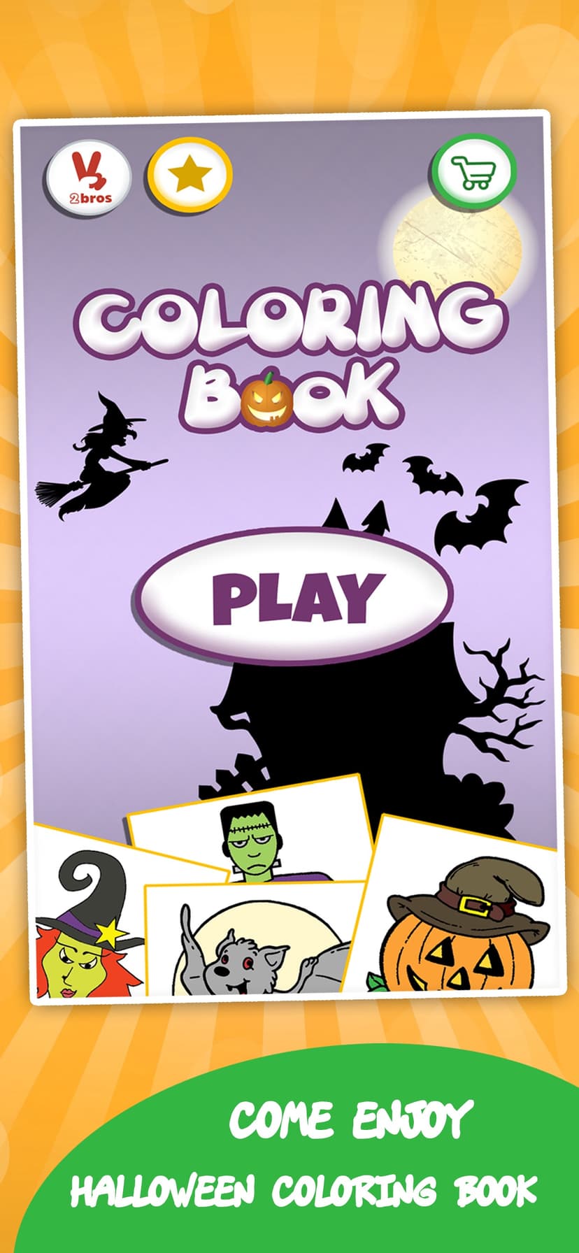 Coloring book : Draw Halloween screenshot 5 - screenshot
