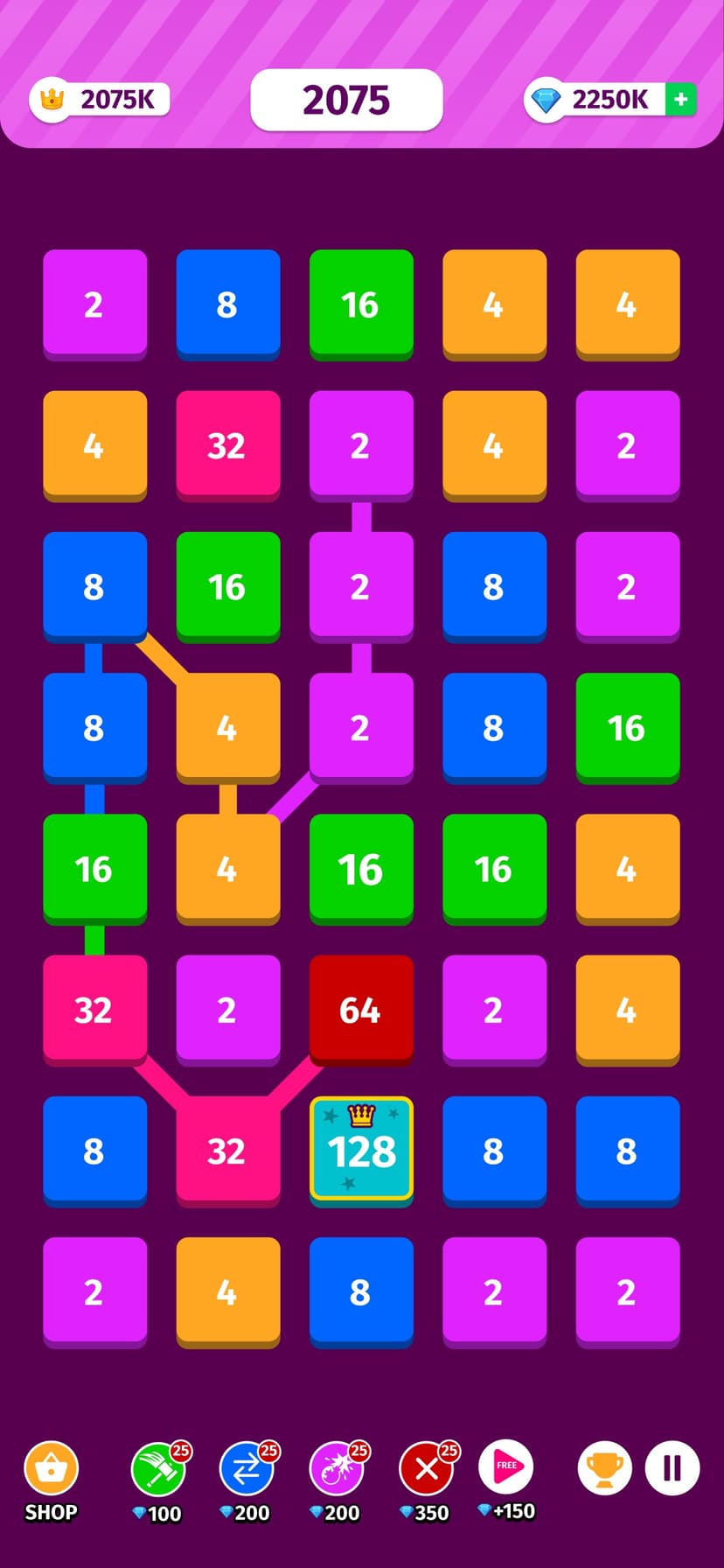 2248 Puzzle X2 Blocks Merge screenshot 5 - screenshot