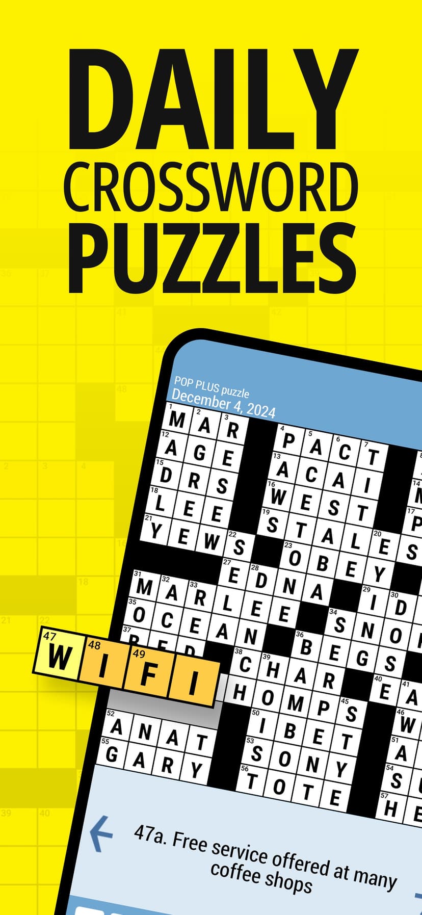 Daily POP Crossword Puzzles screenshot 1 - screenshot