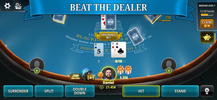 Blackjack 21 - Casino Games screenshot 4 - screenshot
