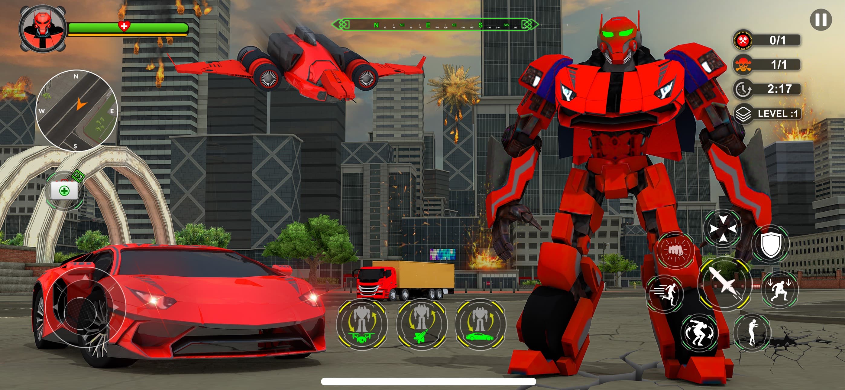 Monster Hero Fight City Rescue screenshot 1 - screenshot