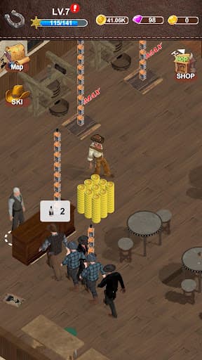 Saloon Dash Idle screenshot 3 - screenshot