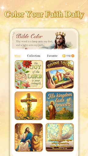 Bible Color Paint By Number screenshot 4 - screenshot