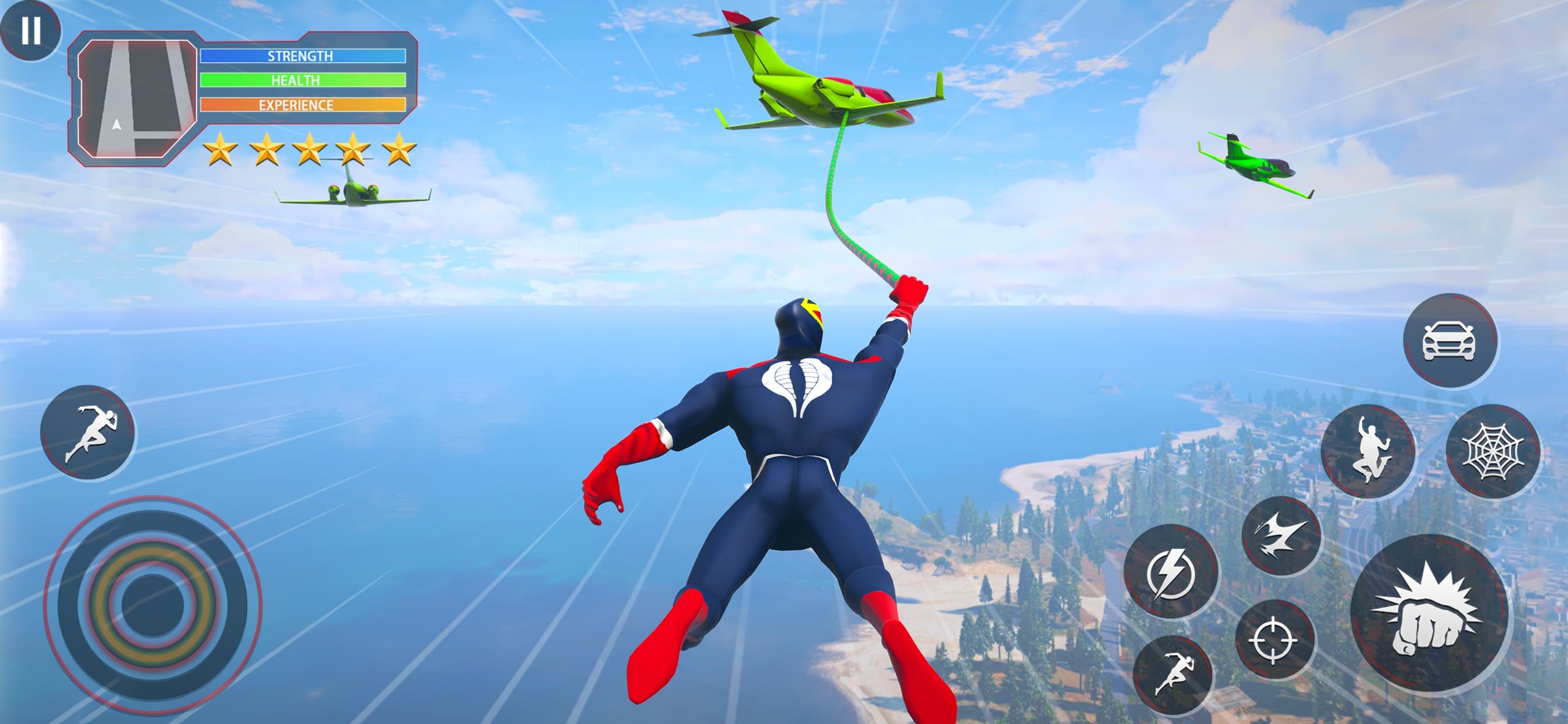 Fly Spider Rope Hero Man Games screenshot 3 - screenshot