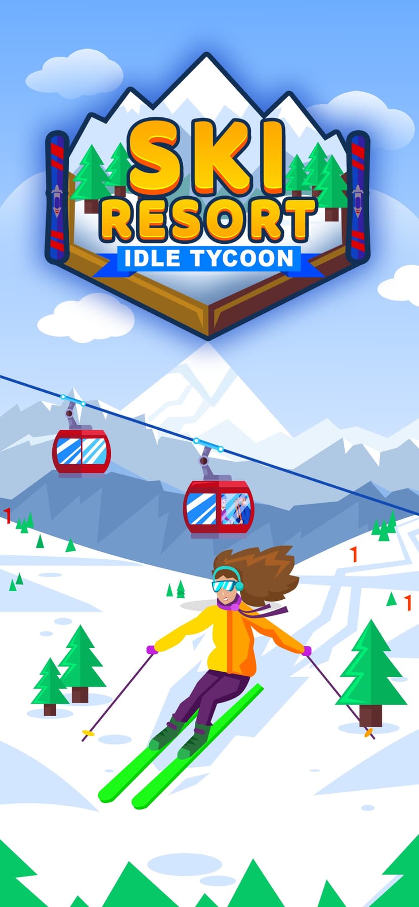 Ski Resort: Idle Snow Tycoon screenshot 1 - screenshot