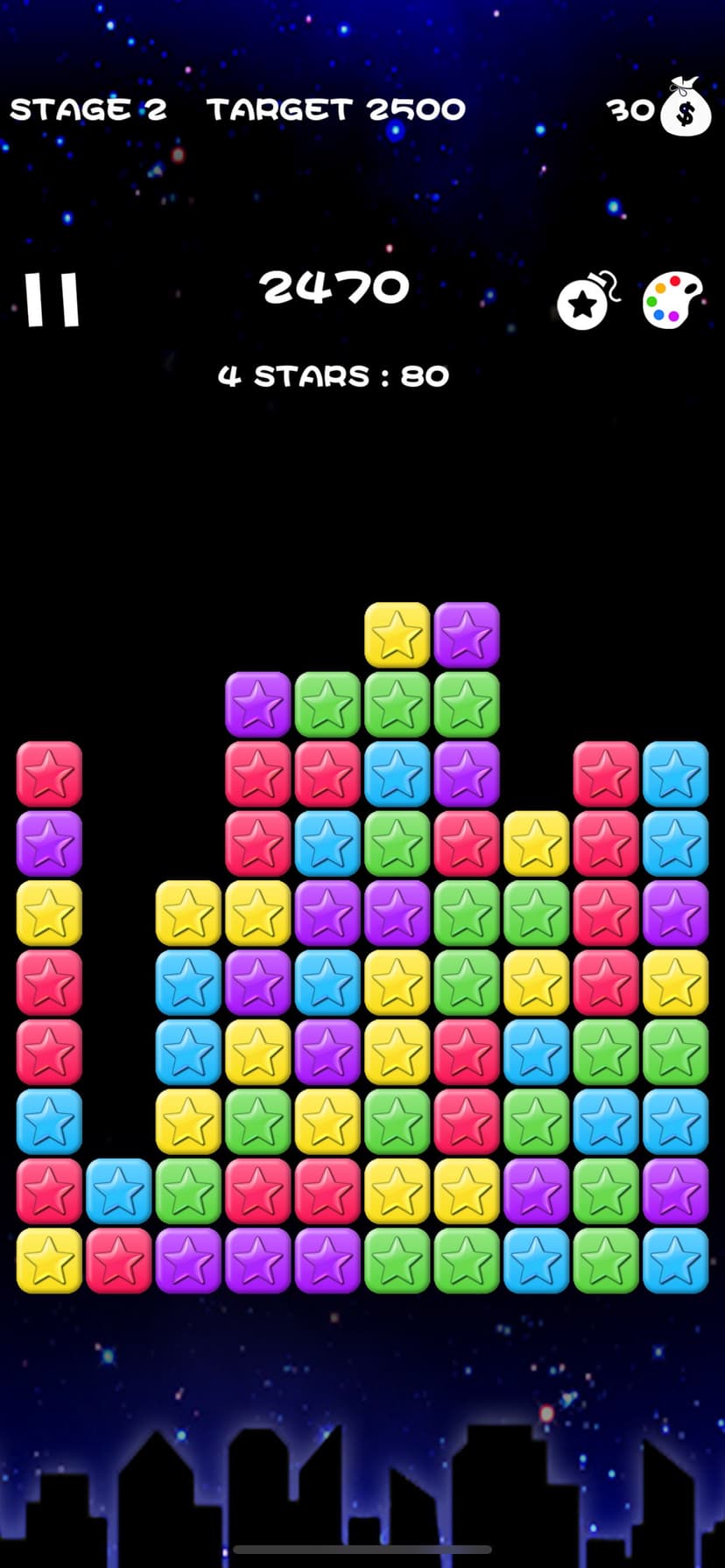 Popping Stars-classic game screenshot 2 - screenshot