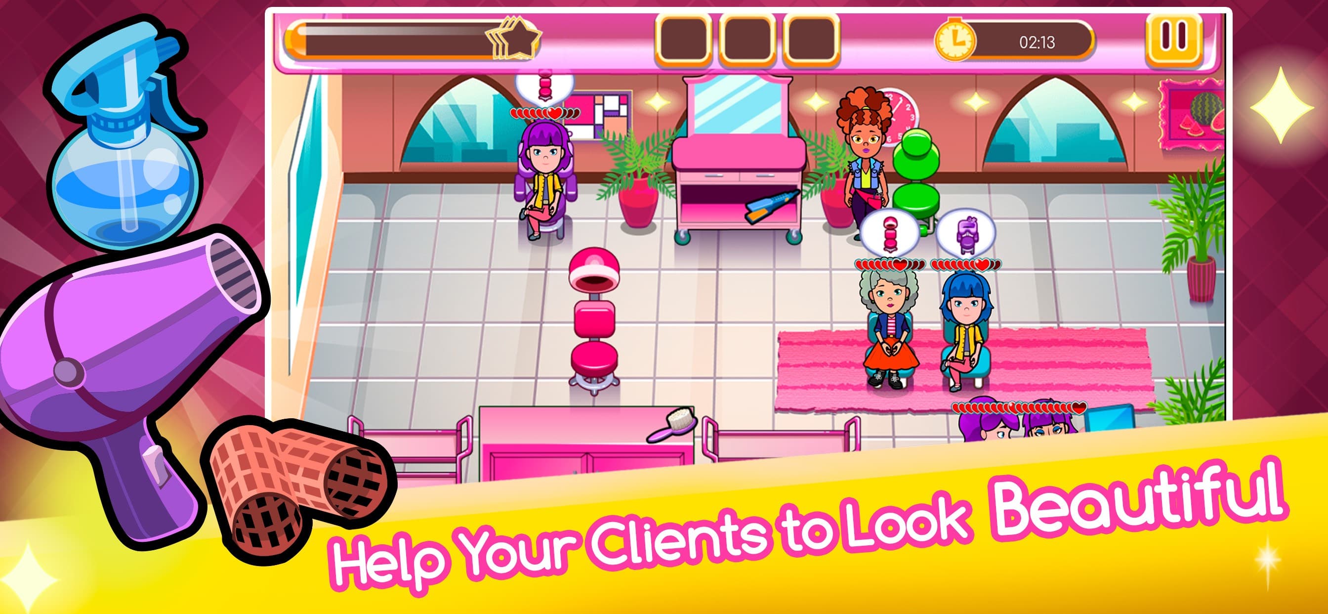 Top Beauty Salon: Hair Games screenshot 1 - screenshot