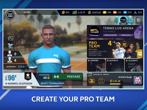 Tennis Manager Mobile screenshot 8 - screenshot