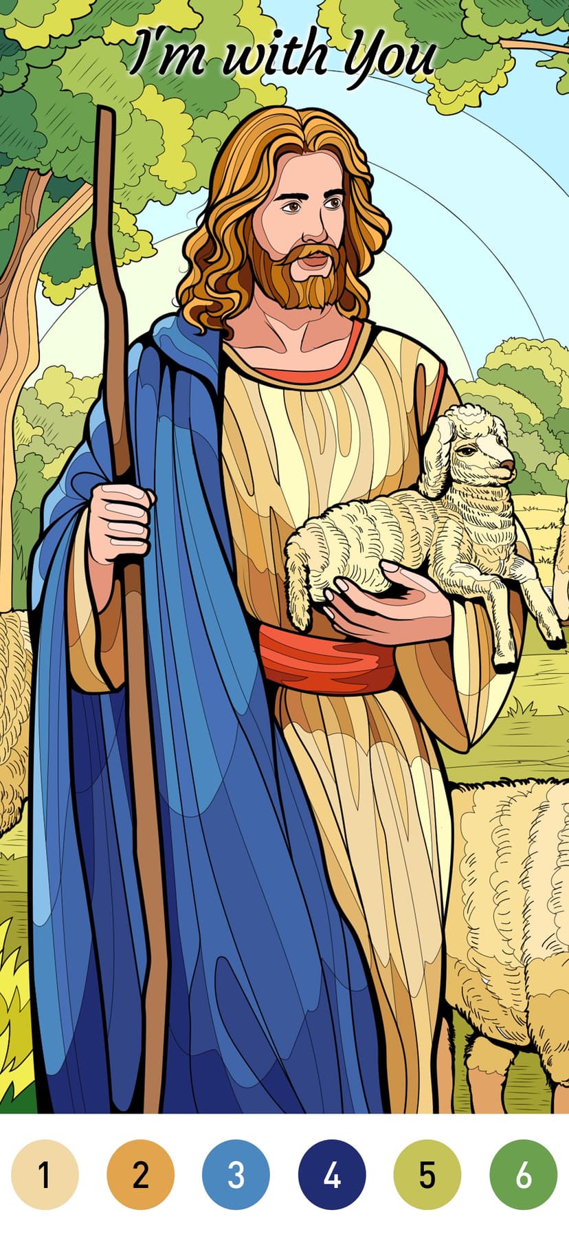 Bible Color Paint By Number screenshot 1 - screenshot