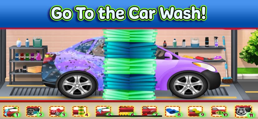 Tiny Car & Truck Wash Games screenshot 1 - screenshot