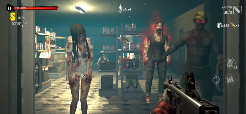 Zombie Hunter D-Day screenshot 2 - screenshot