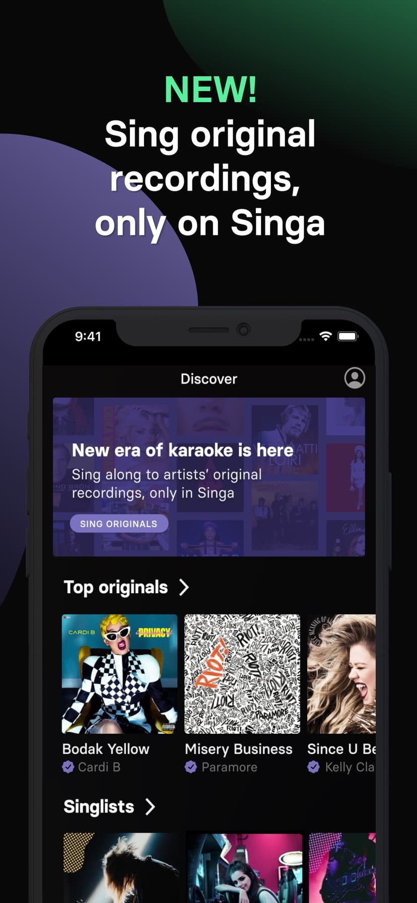 Singa: Sing Karaoke & Lyrics screenshot 2 - screenshot