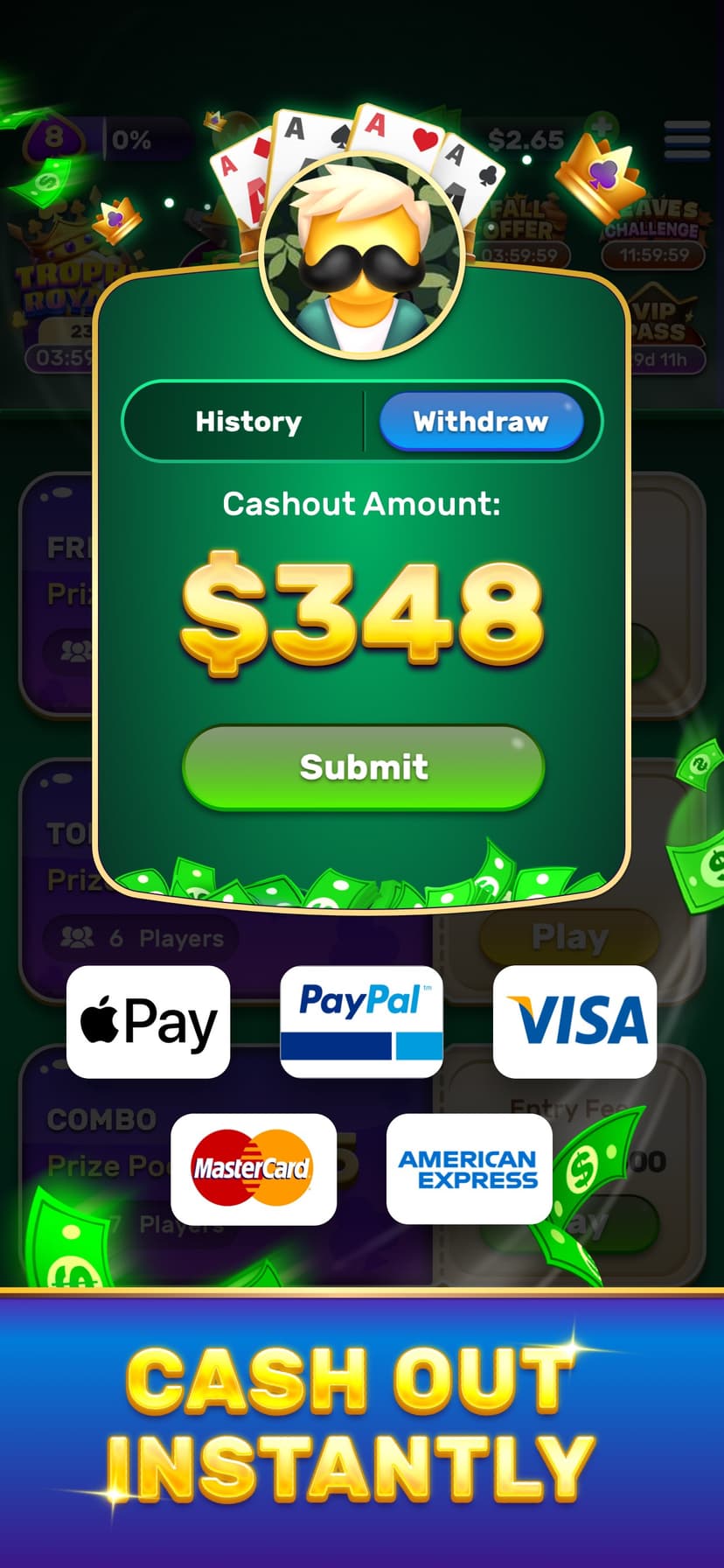 Solitaire Royale - Win Money screenshot 2 - screenshot