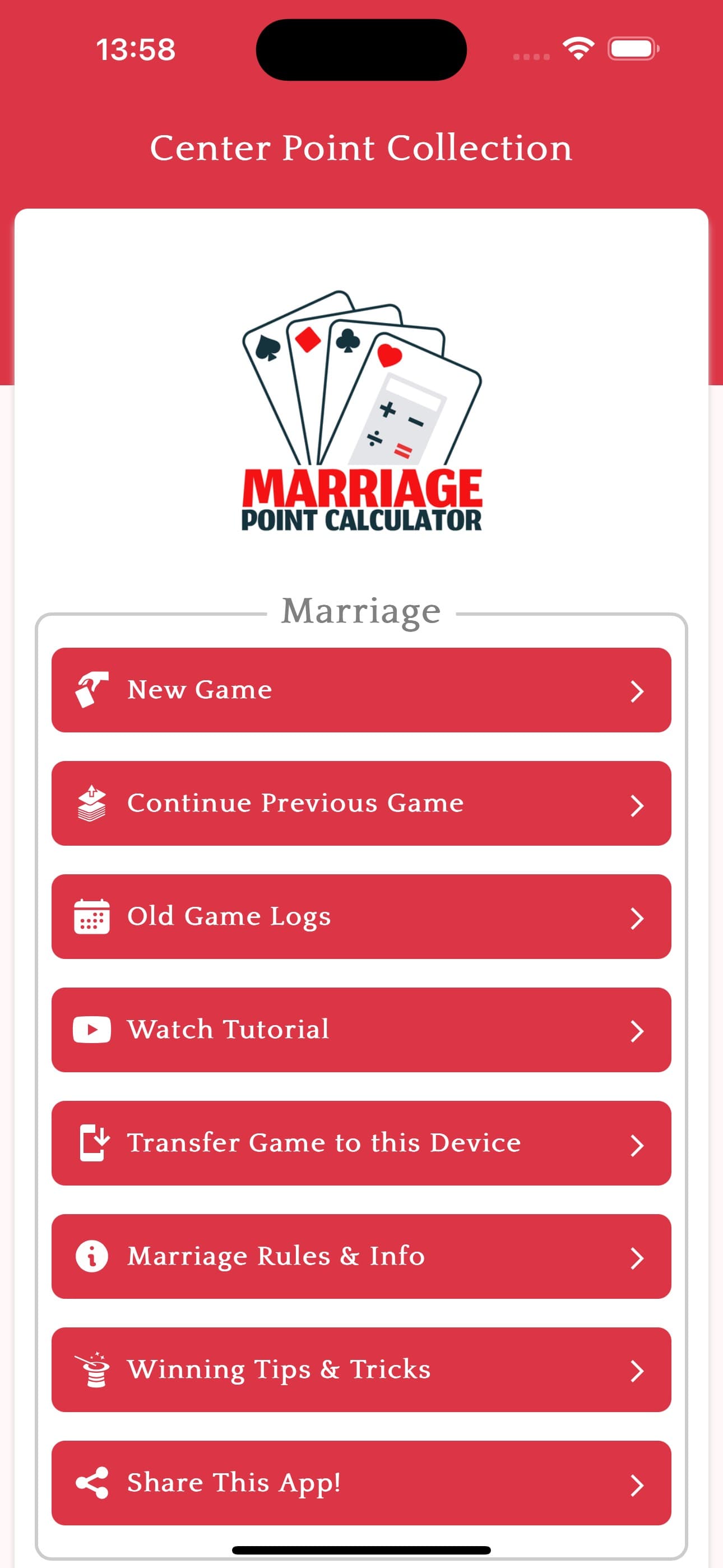 MarriagePointCalculator (MPC) screenshot 1 - screenshot