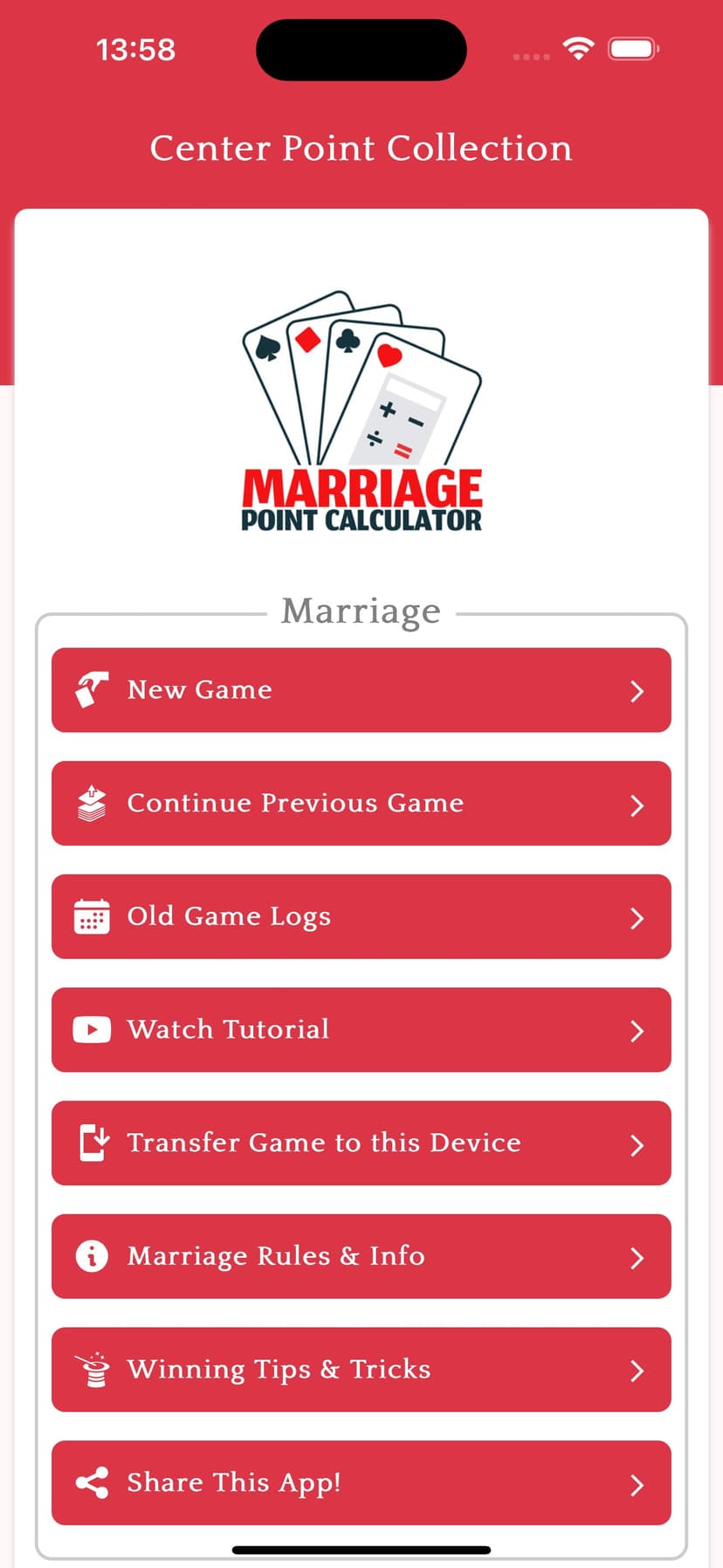 MarriagePointCalculator (MPC) screenshot 1 - screenshot