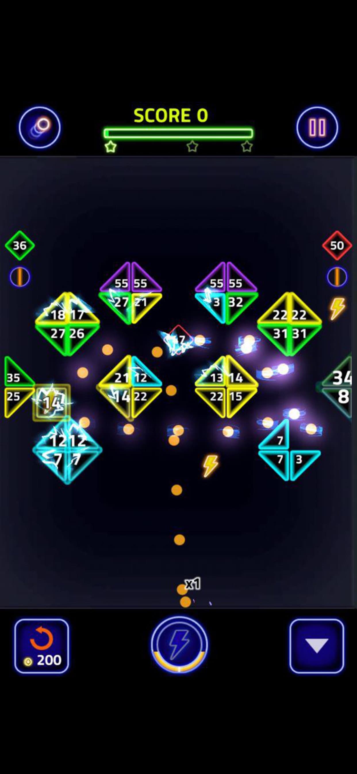 Brick Breaker Glow screenshot 3 - screenshot