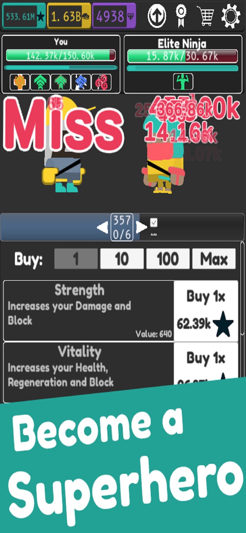 Idle Superpowers screenshot 1 - screenshot